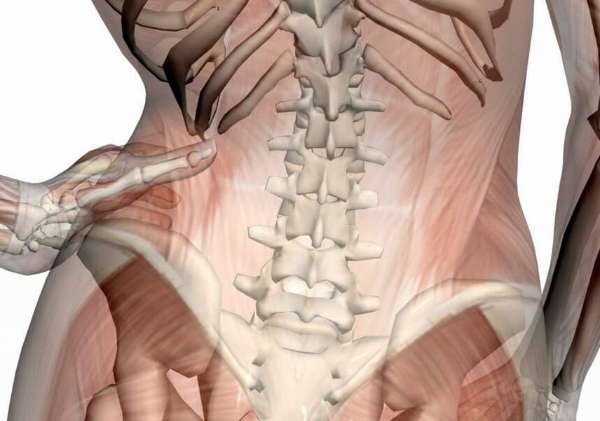 sāpes mugurkaula jostas daļā